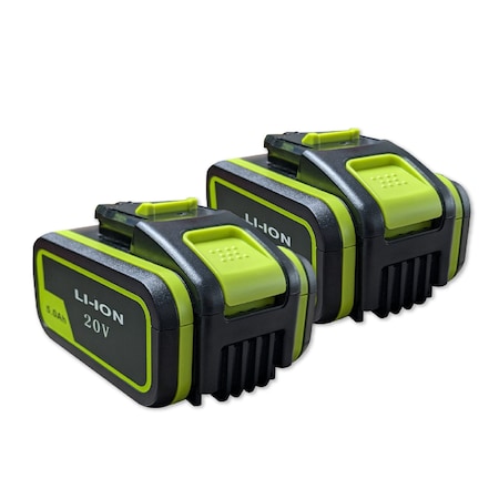 20V 5Ah Li-Ion Rechargeable Drill Pack Battery 2PK -  IP POWER, IP-LI-WORX2050-2